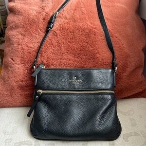 Kate Spade Black Pebbled Leather Cobble Hill Tenley Crossbody Bag